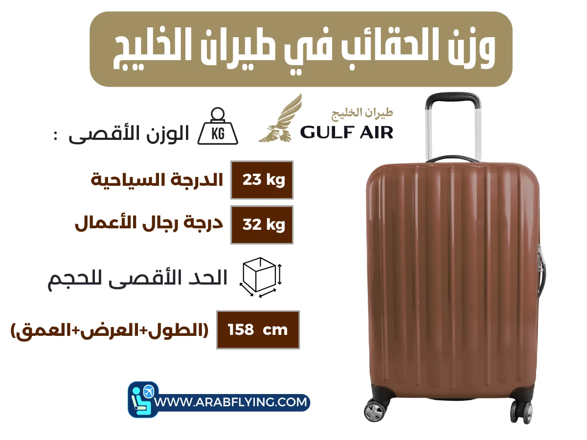 الوزن المسموح على طيران الخليج 